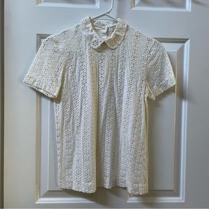 JCREW CUTE WHITE TOP